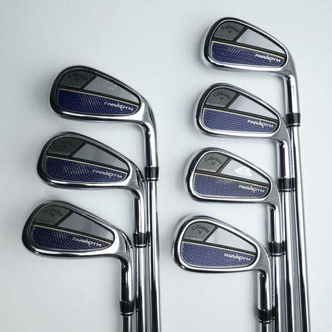 Used Callaway Paradym Iron Set / 5 - PW + AW / Stiff Flex