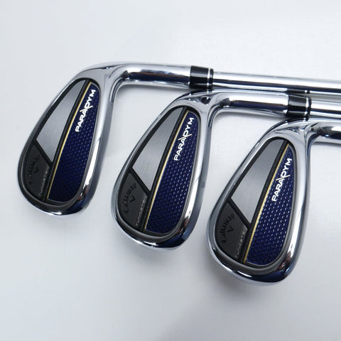 Used Callaway Paradym Iron Set / 5 - PW + AW / Stiff Flex