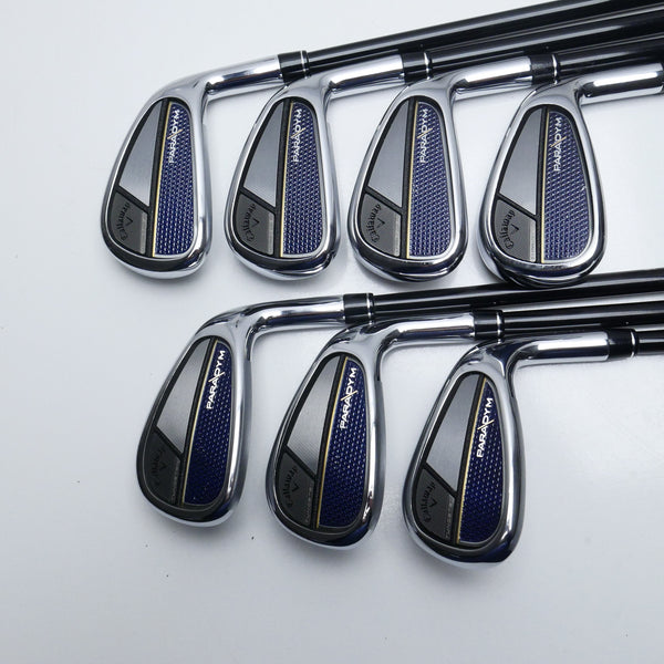 Used Callaway Paradym Iron Set / 5 - PW + AW / Stiff Flex