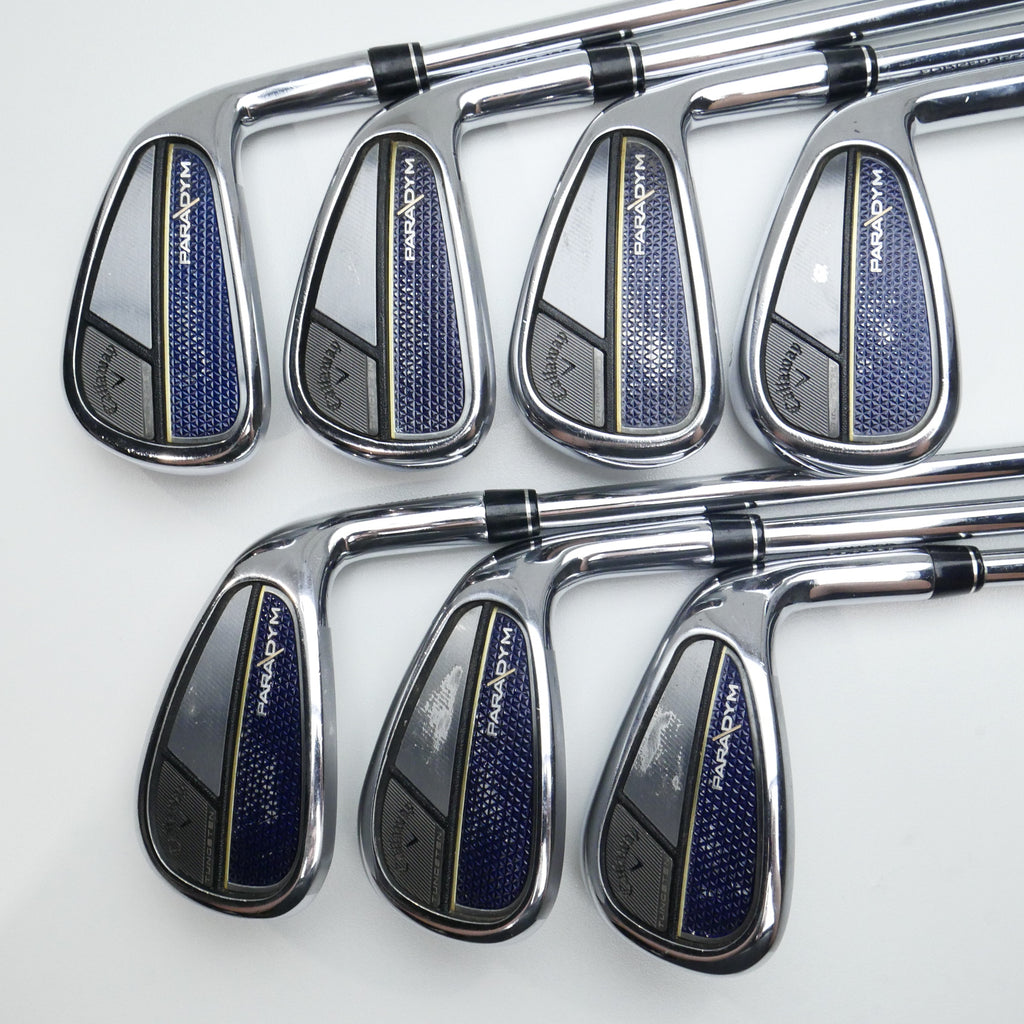 Used Callaway Paradym Iron Set / 5 - PW + AW / Stiff Flex