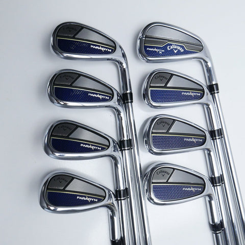 Used Callaway Paradym & Pardaym X Iron Set / 5 - PW + AW + 52 / Stiff Flex