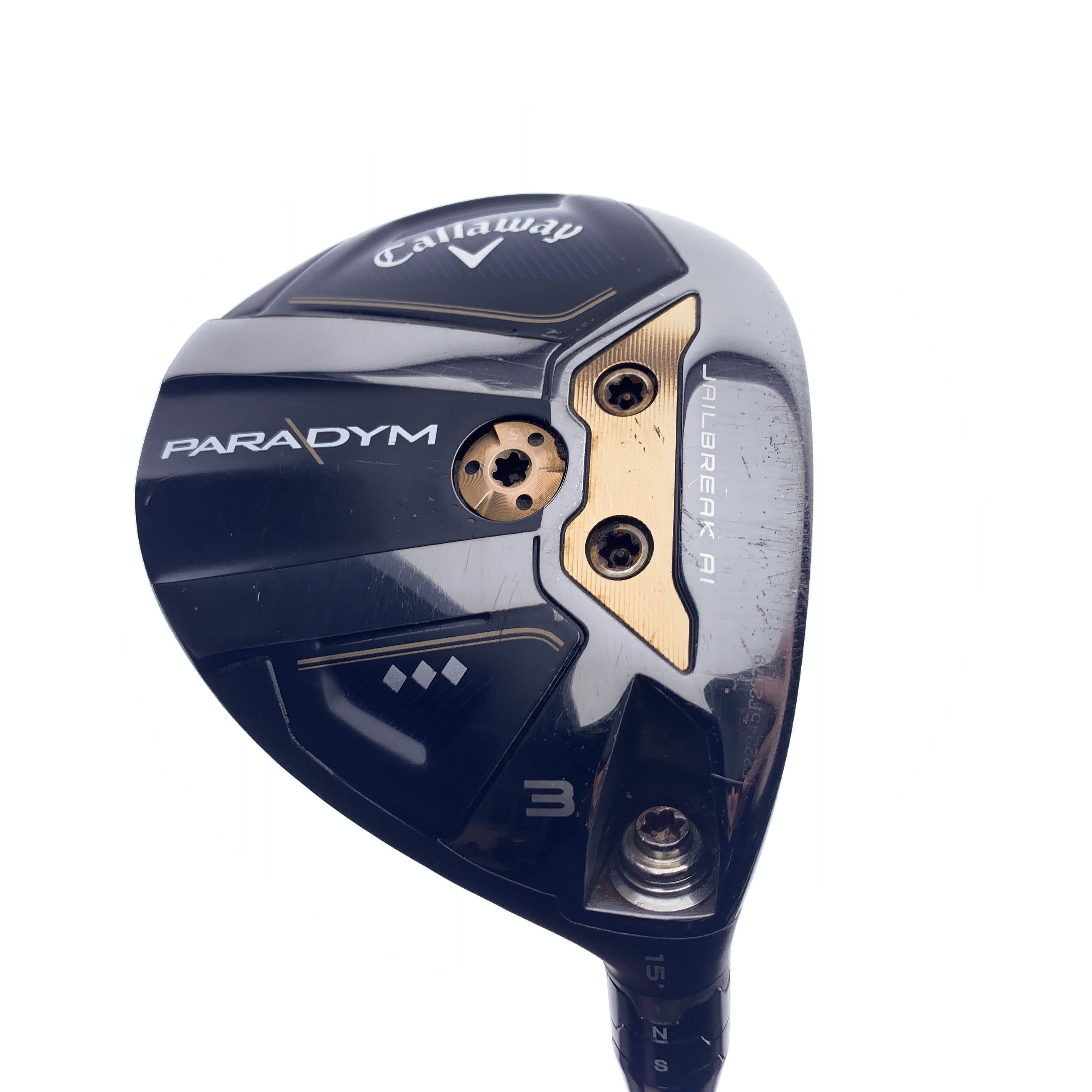 Used Callaway Paradym Triple Diamond 3 Fairway Wood / 15 Degrees / X-Stiff Flex