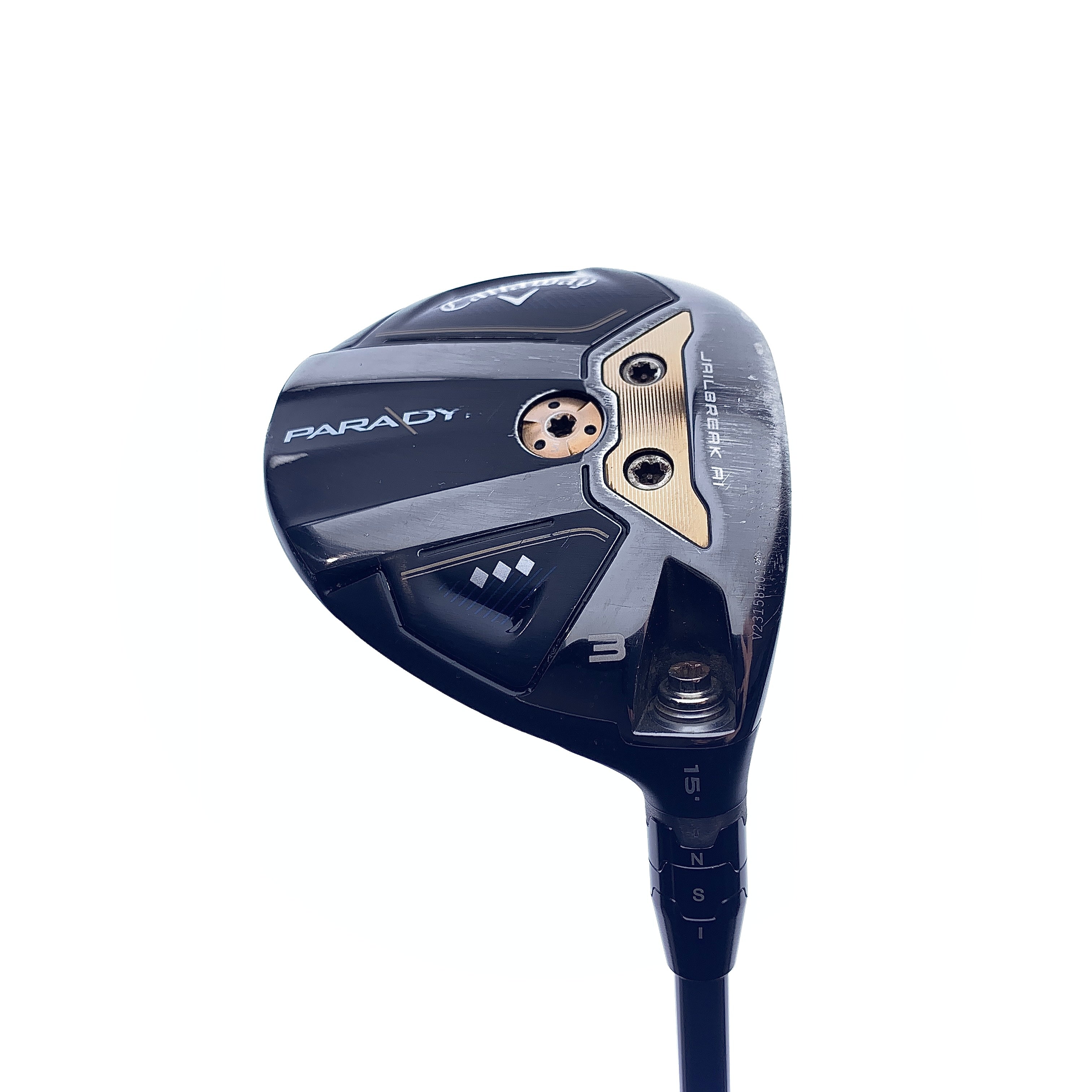 Used Callaway Paradym Triple Diamond 3 Fairway Wood / 15.0 Degrees / Stiff Flex