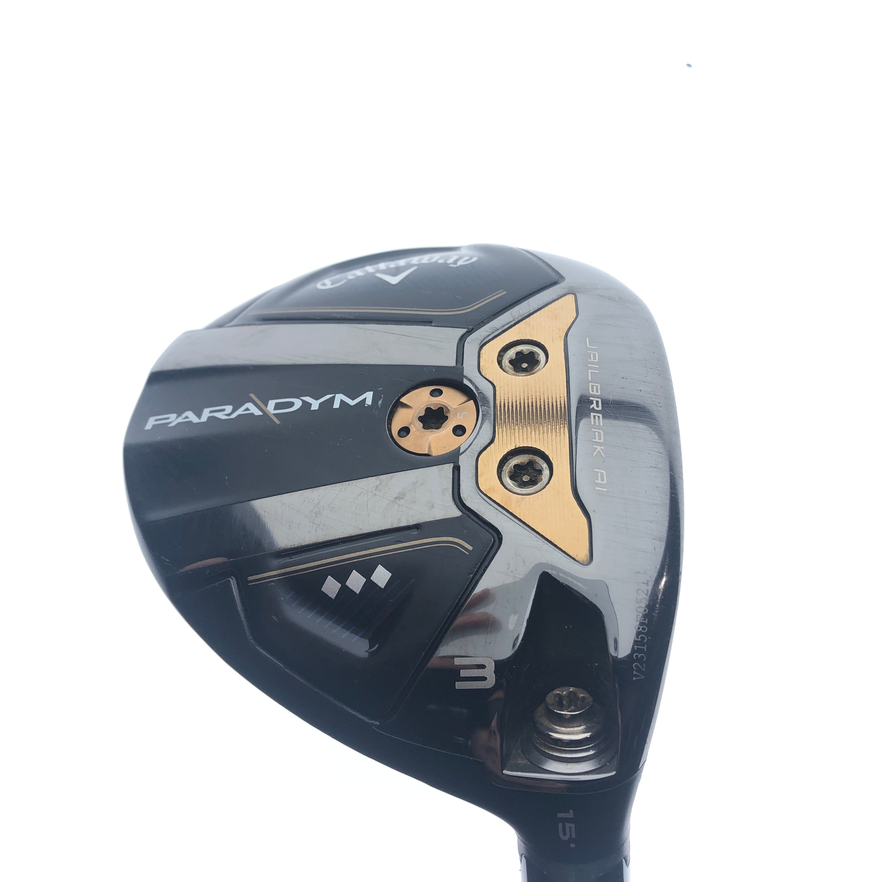 Used Callaway Paradym Triple Diamond 3 Fairway Wood/15.0 Degrees/X-Stiff Flex