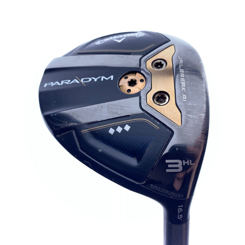 Used Callaway Paradym Triple Diamond 3 HL Fairway Wood/16.5 Degrees/Stiff Flex