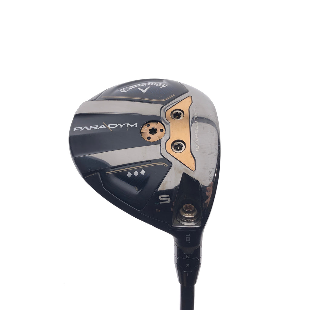 Used Callaway Paradym Triple Diamond 5 Fairway Wood / 18 Degrees / Stiff Flex