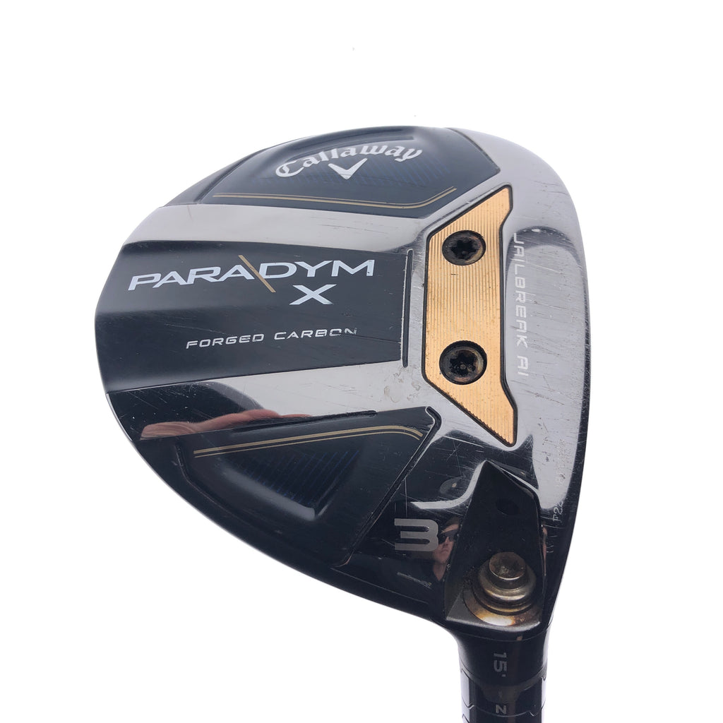 Used Callaway Paradym X 3 Fairway Wood / 15.0 Degrees / Regular Flex