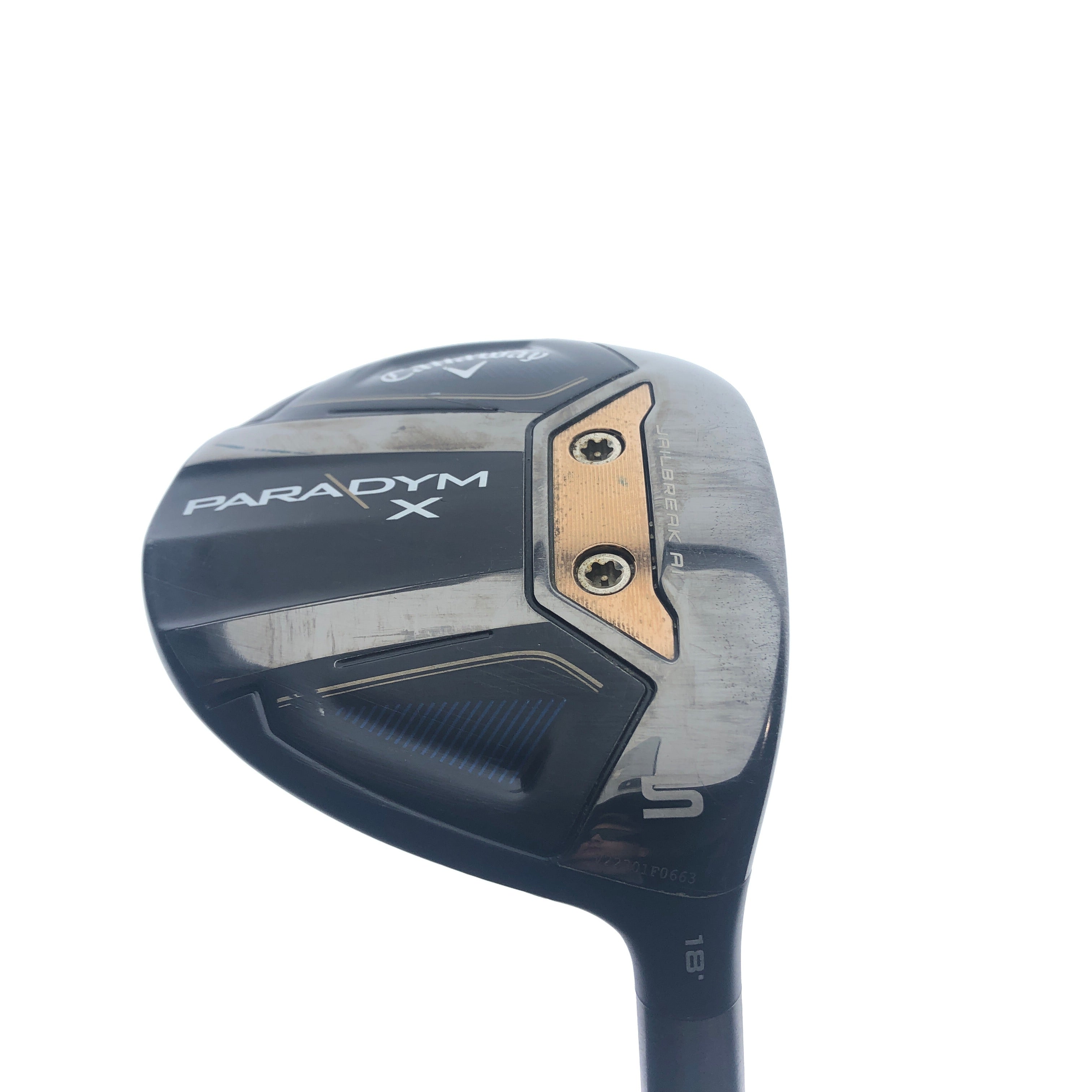 Used Callaway Paradym X 5 Fairway Wood / 18.0 Degrees / Stiff Flex