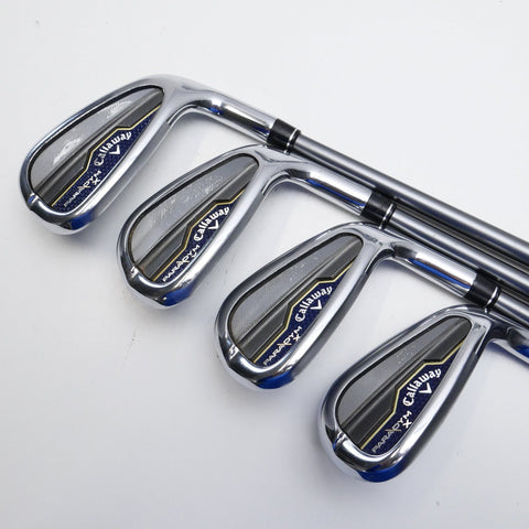 Used Callaway Paradym X Iron Set / 5 - PW + AW + 56 / Graphite Regular Flex