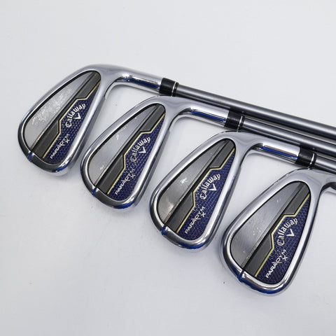 Used Callaway Paradym X Iron Set / 5 - PW + AW + 56 / Graphite Regular Flex