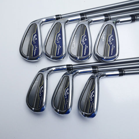 Used Callaway Paradym X Iron Set / 6 - SW + AW / Stiff Flex