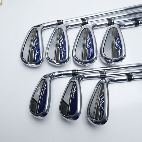 Used Callaway Paradym X Iron Set / 7 - PW + AW + 52 + 56 / Regular Flex