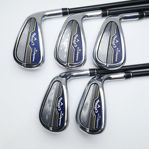 Used Callaway Paradym X Iron Set / 7 - PW + AW / Senior Flex
