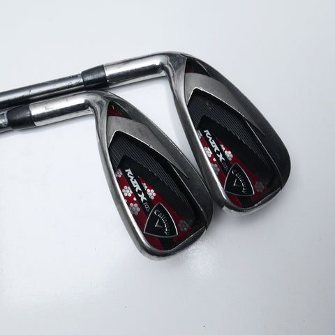 Used Callaway Razr X HL Iron Set / 7 - PW / Ladies Flex / Left-Handed