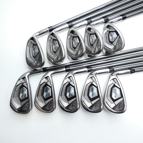 Used Callaway Rogue Iron Set / 4 - SW + AW + LW / Stiff Flex