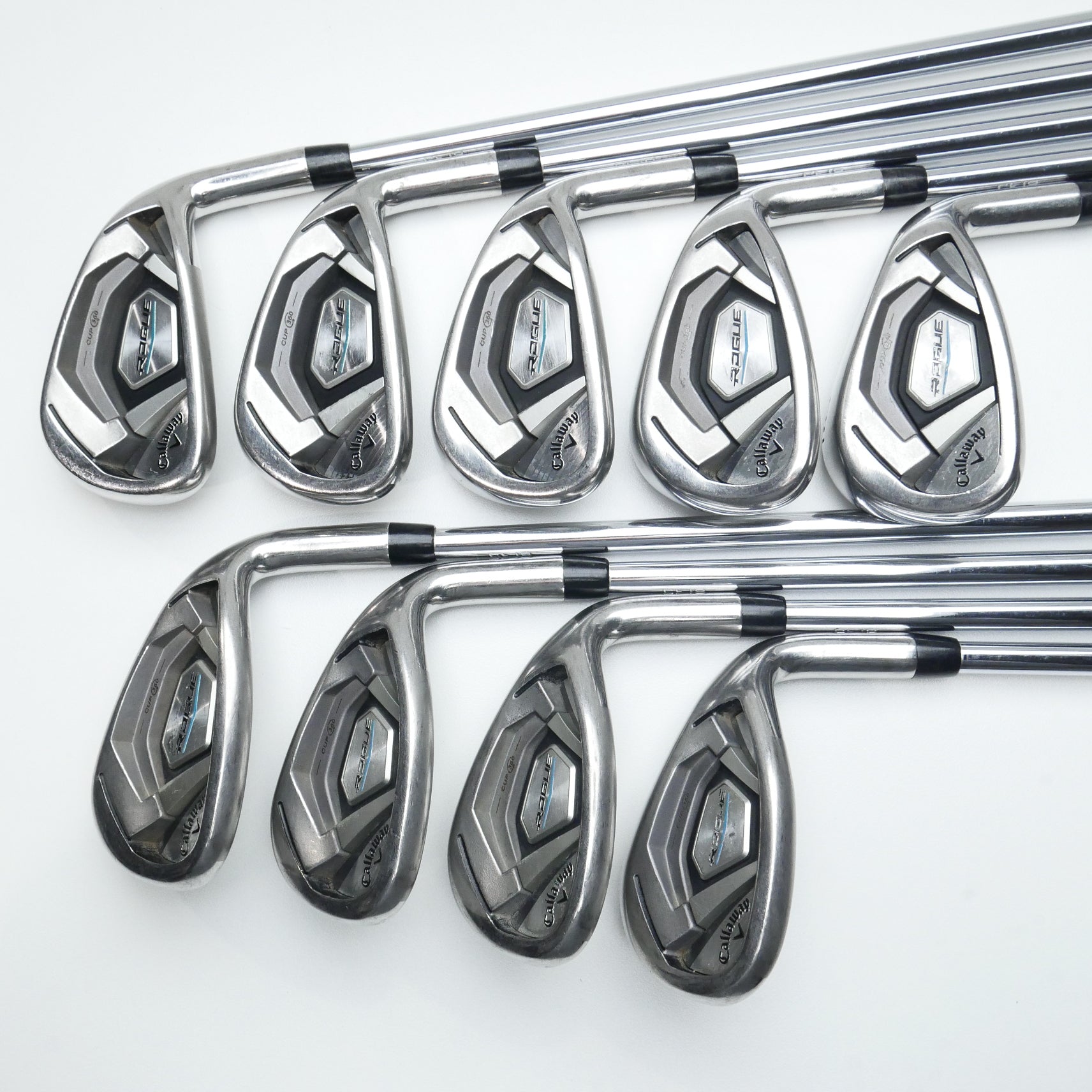 Used Callaway Rogue Iron Set / 5 - SW + AW + LW / Regular Flex