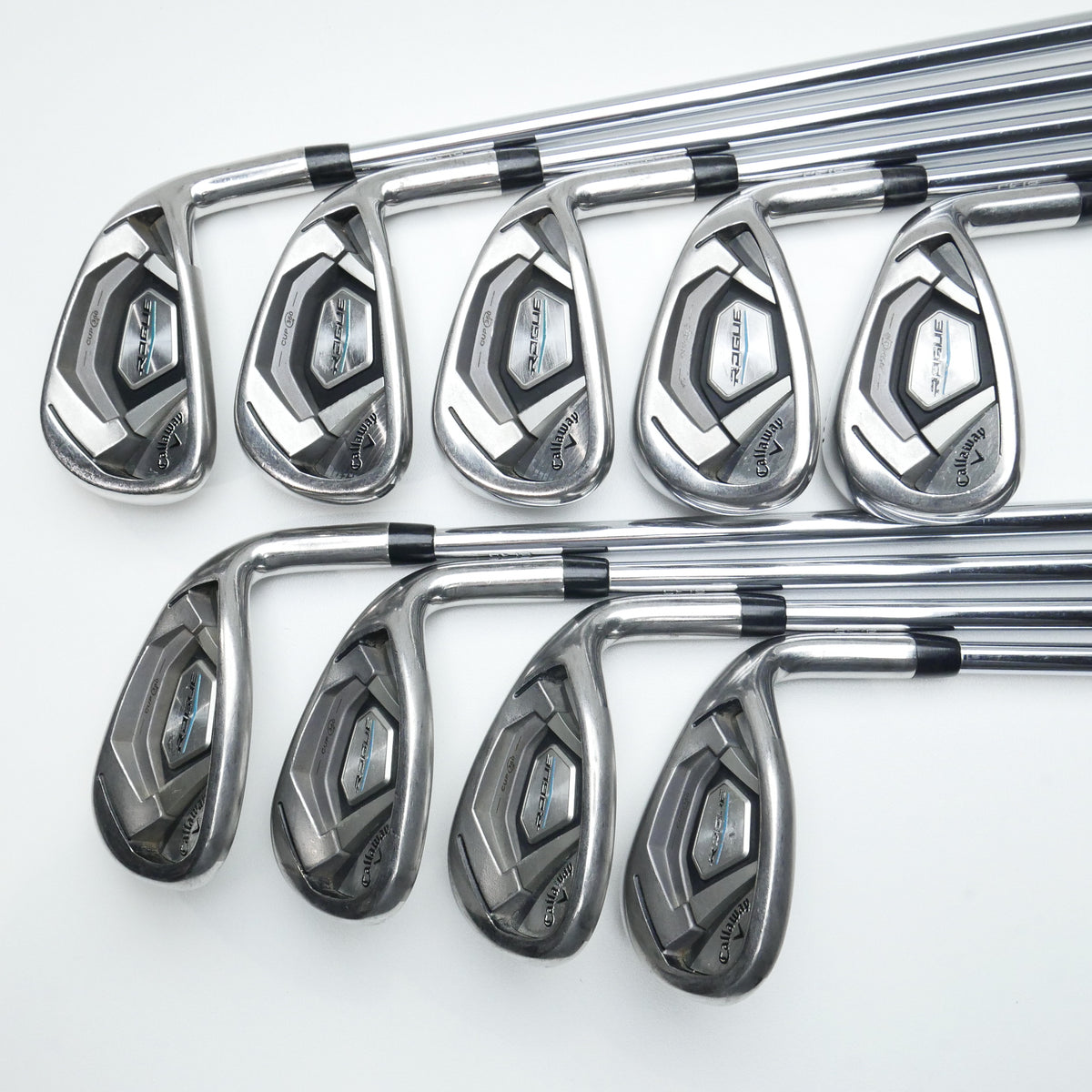 Used Callaway Rogue Iron Set / 5 - SW + AW + LW / Regular Flex