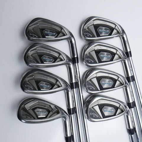 Used Callaway Rogue Iron Set / 5 - SW + AW / Regular Flex