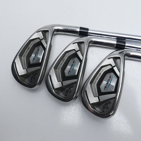 Used Callaway Rogue Iron Set / 6 - PW + AW / Regular Flex