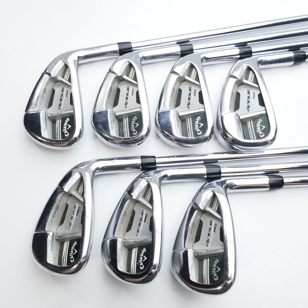 Used Callaway Rogue Pro Iron Set / 4 - PW / Stiff Flex