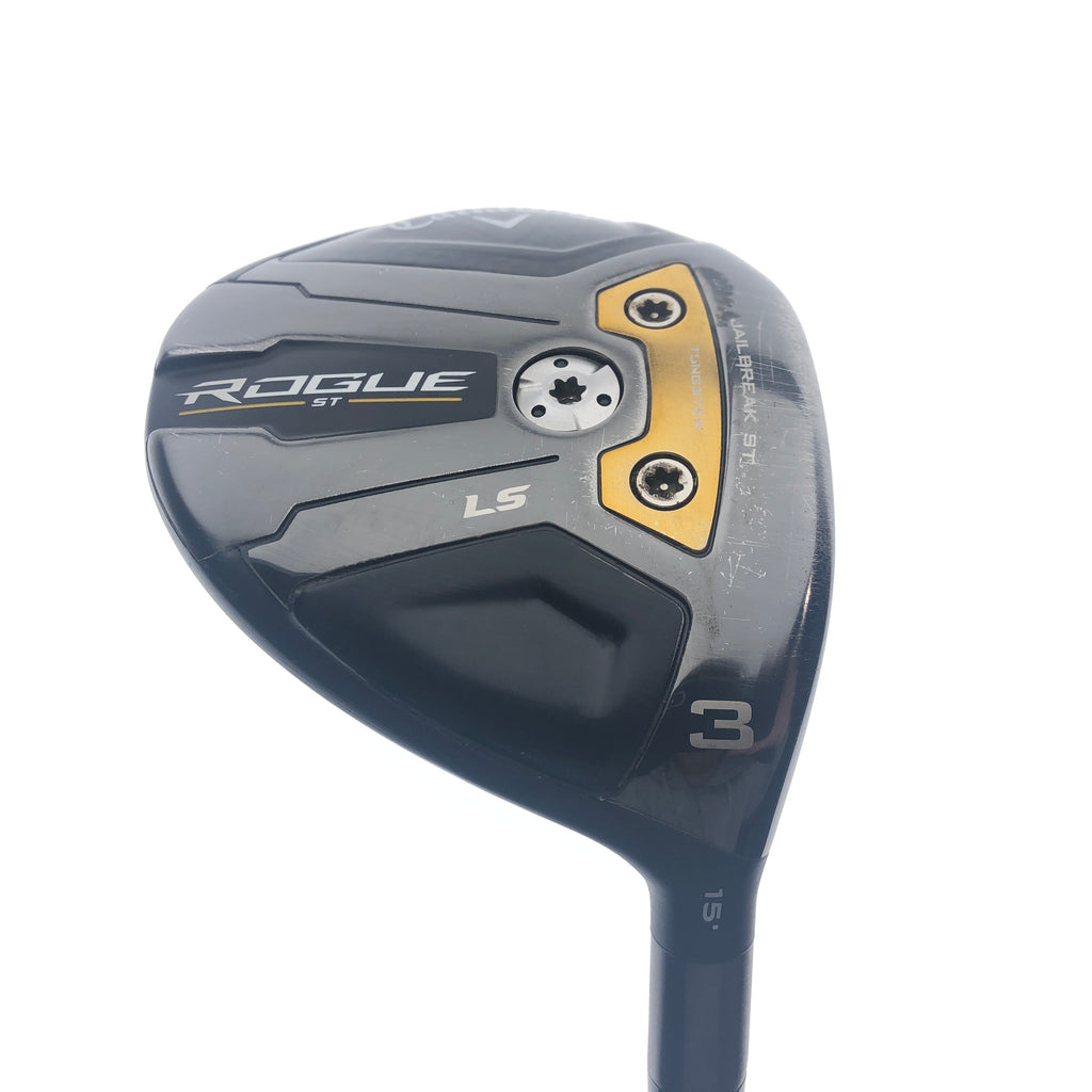 Used Callaway Rogue ST LS 3 Fairway Wood / 15 Degrees / Stiff Flex
