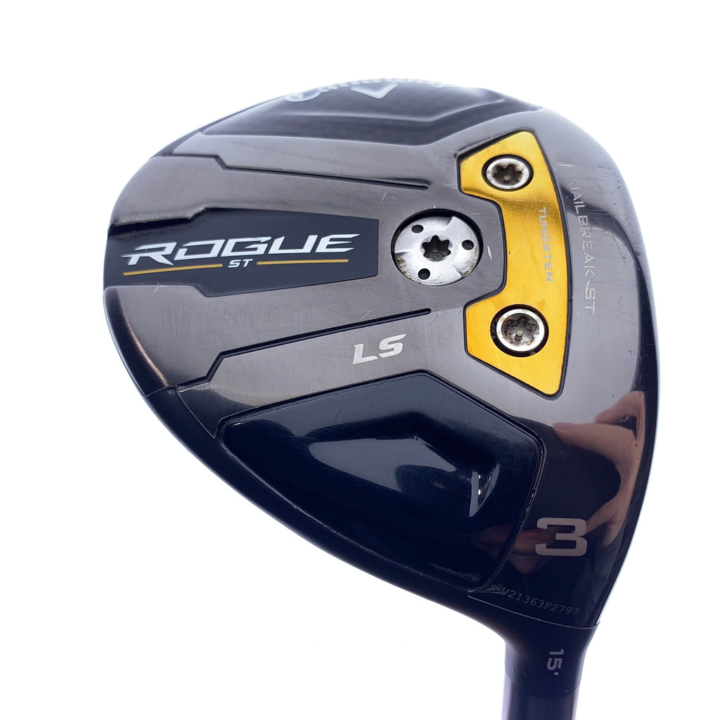 Used Callaway Rogue ST LS 3 Fairway Wood / 15.0 Degrees / X-Stiff Flex