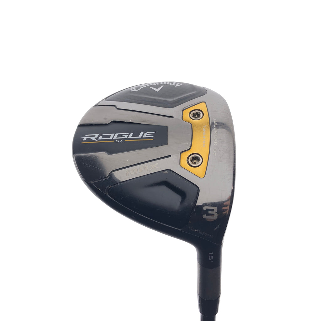 Used Callaway Rogue ST MAX 3 Fairway Wood / 15 Degrees / Stiff Flex