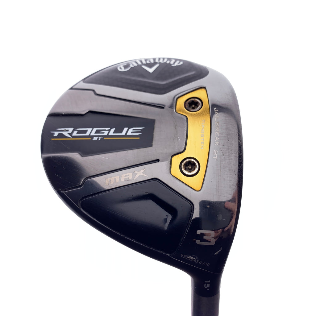 Used Callaway Rogue ST MAX 3 Fairway Wood / 15 Degrees / X-Stiff Flex