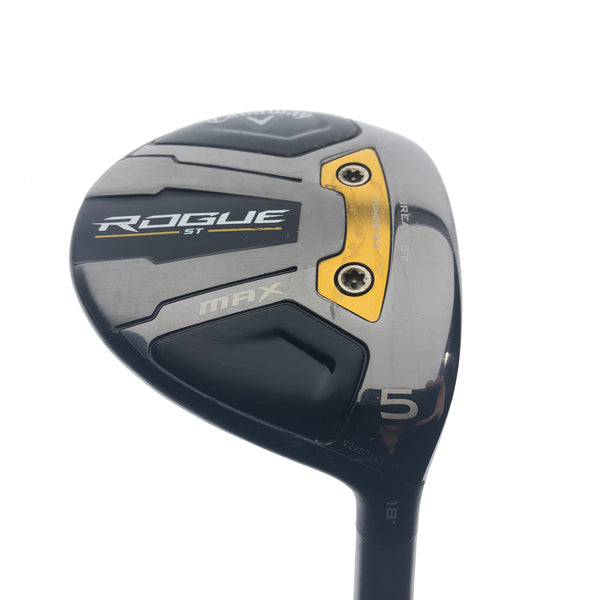 Used Callaway Rogue ST MAX 5 Fairway Wood / 18 Degrees / Stiff Flex