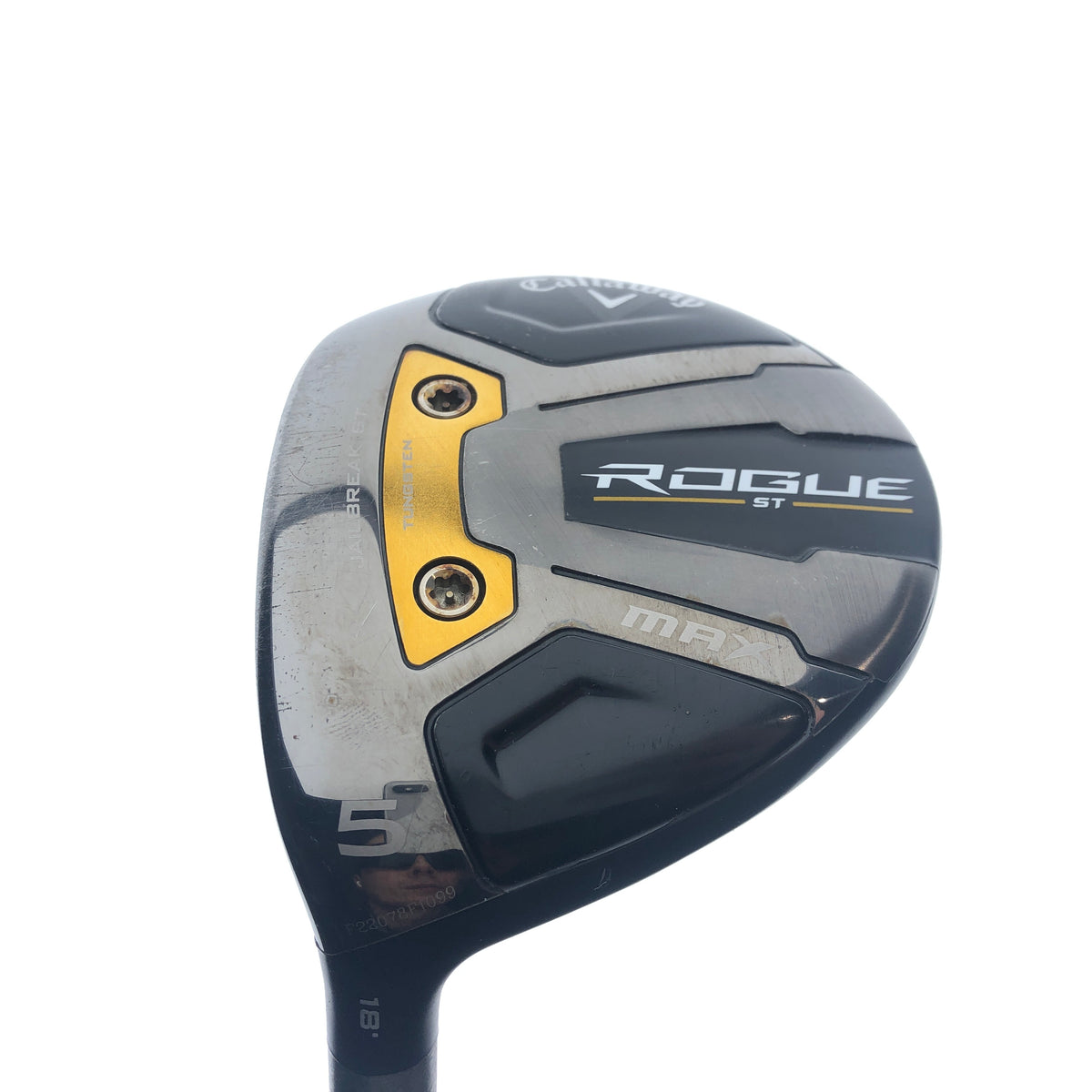Used Callaway Rogue ST MAX 5 Fairway Wood/18.0 Deg/ Reg Flex/Left-Handed
