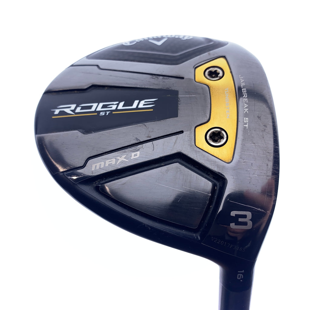 Used Callaway Rogue ST MAX D 3 Fairway Wood / 16.0 Degrees / Regular Flex