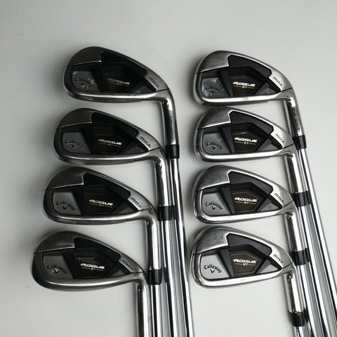 Used Callaway Rogue ST MAX Iron Set / 4 - SW / Stiff Flex