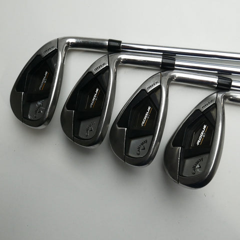 Used Callaway Rogue ST MAX Iron Set / 4 - SW / Stiff Flex