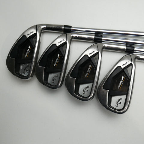 Used Callaway Rogue ST MAX Iron Set / 4 - SW / Stiff Flex