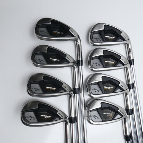 Used Callaway Rogue ST MAX Iron Set / 5 - PW + AW + GW / Regular Flex