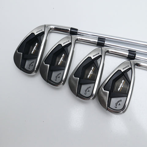 Used Callaway Rogue ST MAX Iron Set / 5 - PW + AW + GW / Regular Flex
