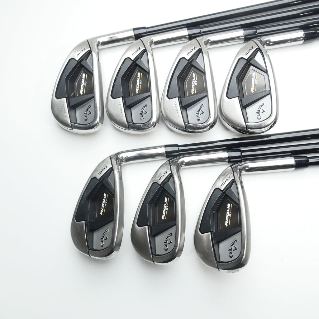 Used Callaway Rogue ST MAX Iron Set / 5 - PW + AW / Regular Flex