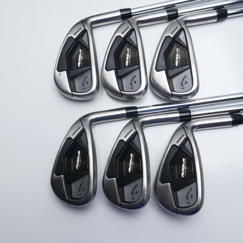 Used Callaway Rogue ST MAX Iron Set / 5 - PW / Regular Flex