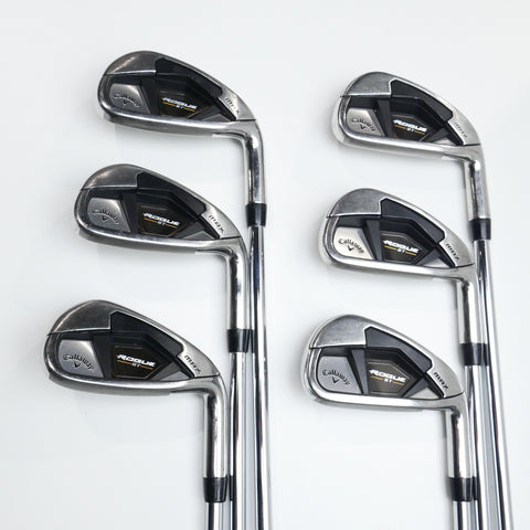Used Callaway Rogue ST MAX Iron Set / 5 - PW / Stiff Flex