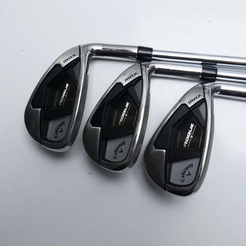 Used Callaway Rogue ST MAX Iron Set / 5 - PW / Stiff Flex