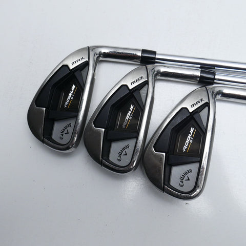 Used Callaway Rogue ST MAX Iron Set / 5 - PW / Stiff Flex