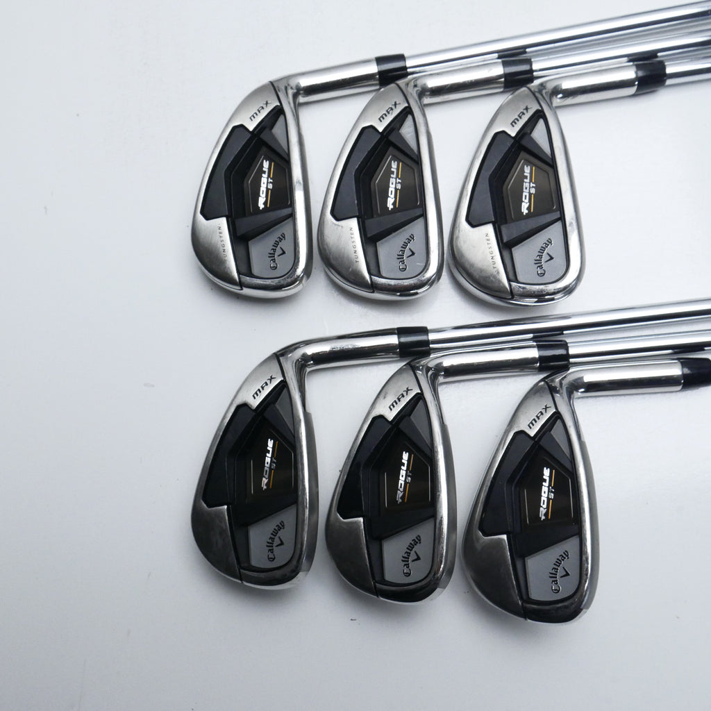 Used Callaway Rogue ST MAX Iron Set / 5 - PW / Stiff Flex
