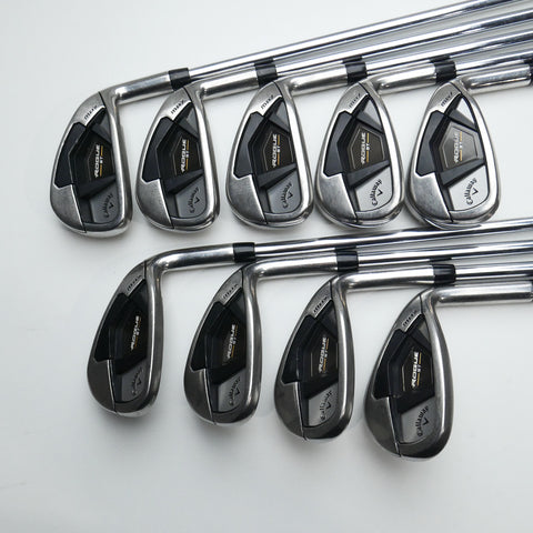 Used Callaway Rogue ST MAX Iron Set / 5 - SW + GW + AW / Stiff Flex