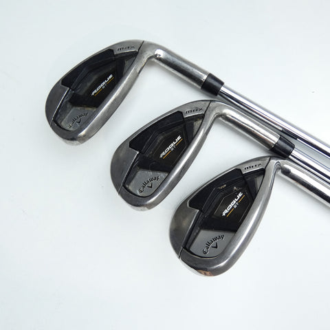 Used Callaway Rogue ST MAX Iron Set / 5 - SW / Stiff Flex