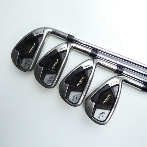 Used Callaway Rogue ST MAX Iron Set / 5 - SW / Stiff Flex