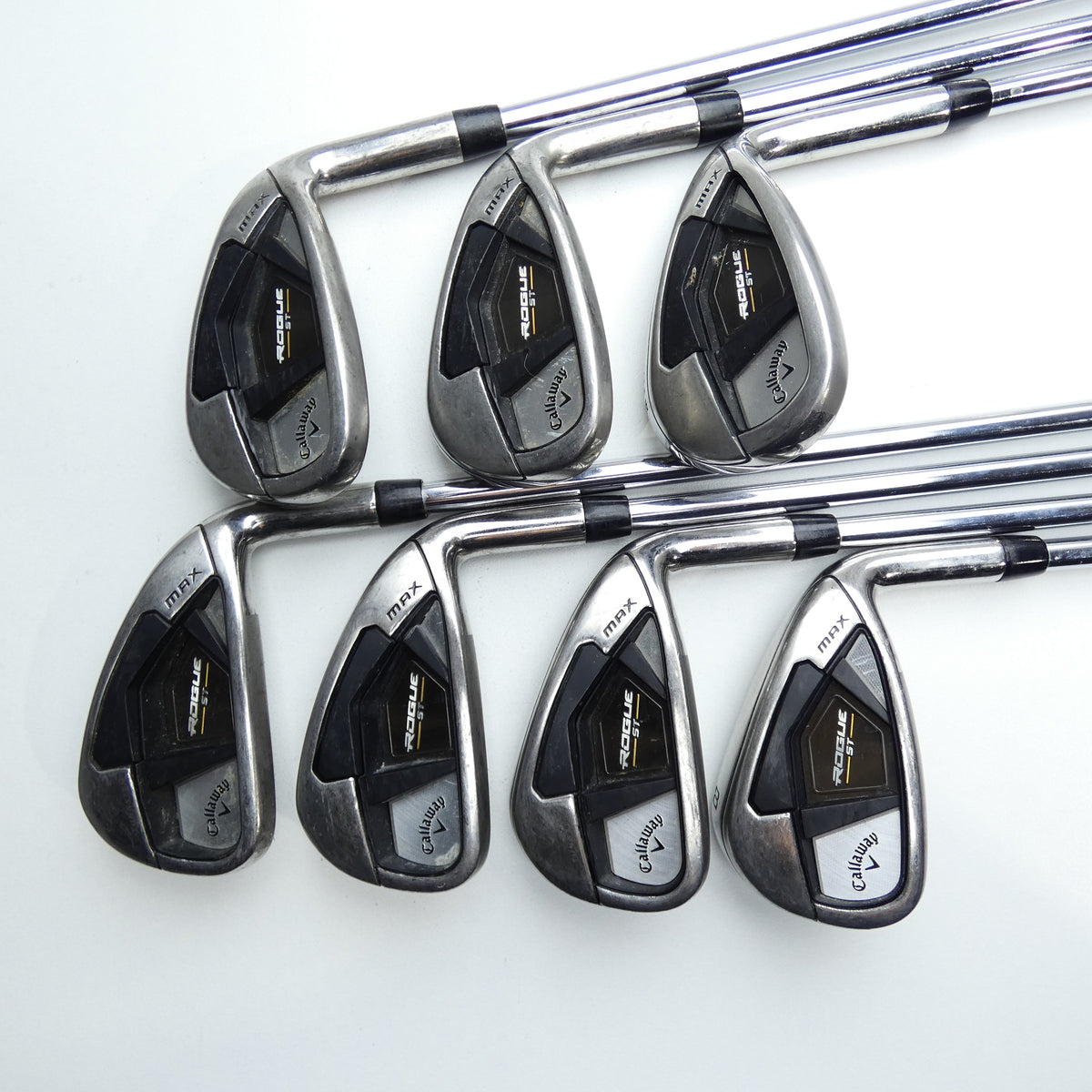 Used Callaway Rogue ST MAX Iron Set / 5 - SW / Stiff Flex