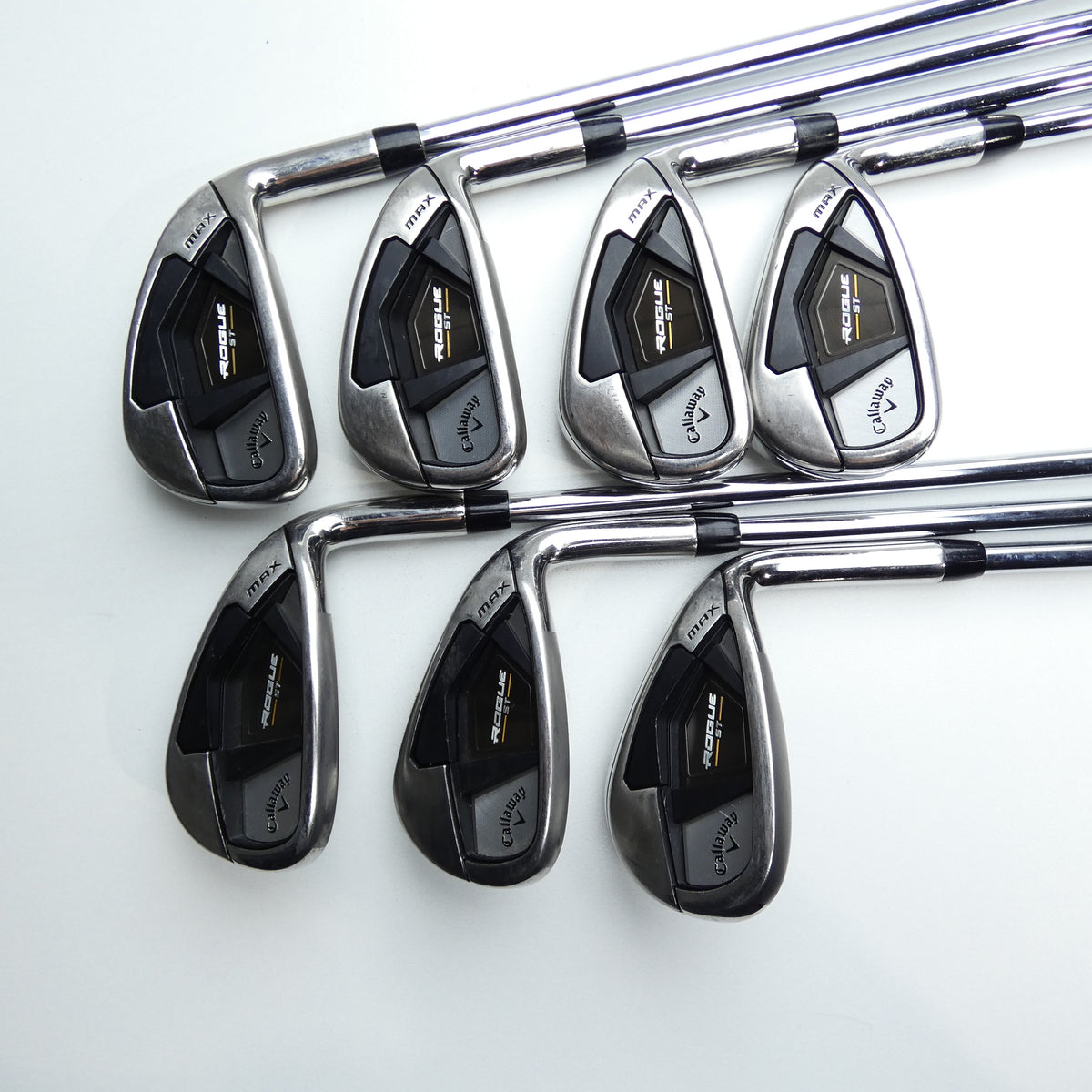 Used Callaway Rogue ST MAX Iron Set / 5 - SW / Stiff Flex