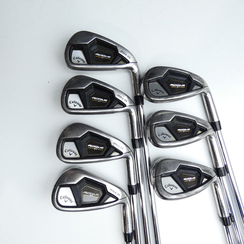 Used Callaway Rogue ST MAX OS Iron Set / 5 - PW + AW / Regular Flex