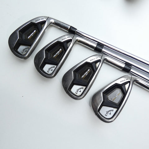 Used Callaway Rogue ST MAX OS Iron Set / 5 - PW + AW / Regular Flex