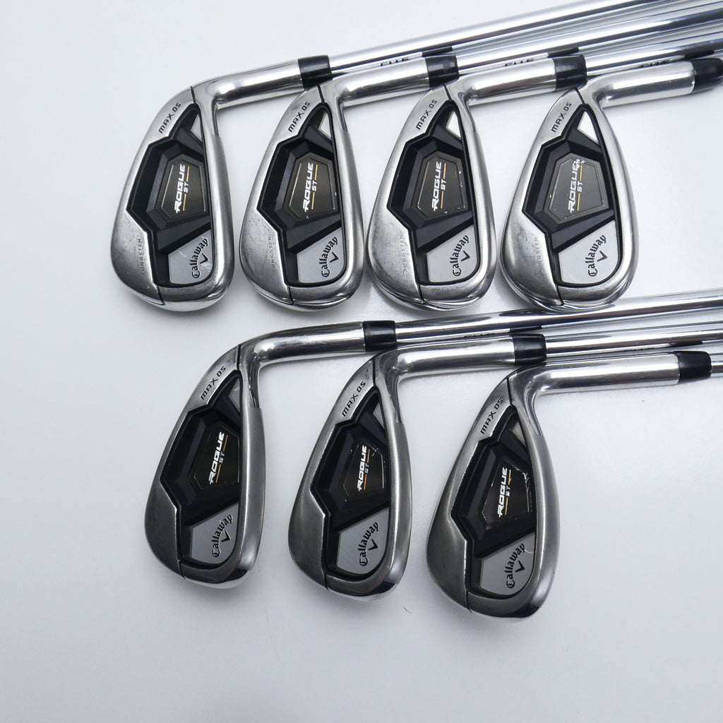 Used Callaway Rogue ST MAX OS Iron Set / 5 - PW + GW / Regular Flex